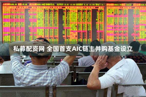 私募配资网 全国首支AIC链主并购基金设立